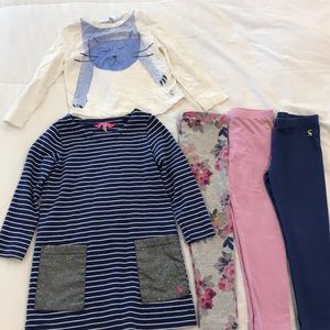 Joules toddler dress/leggings lot bundle